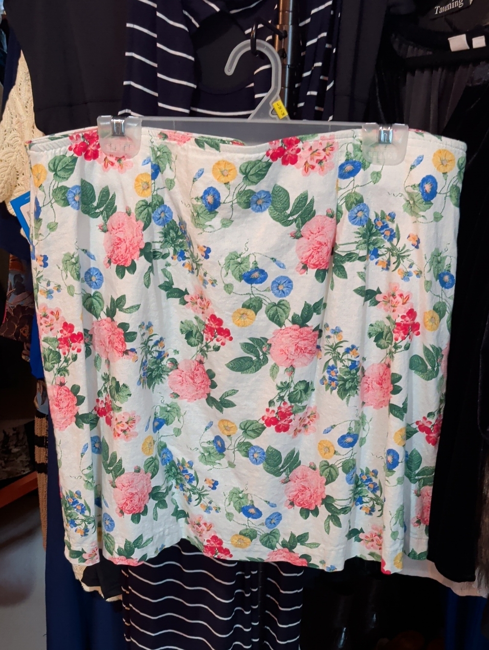 Old Navy Floral Skirt with Pink, Blue, Yellow Floral Print